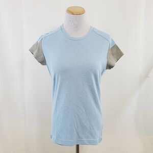 Salomon Roadtrip Ivy Tee Cold Blue short sleeve Athletic size large NEW NWT